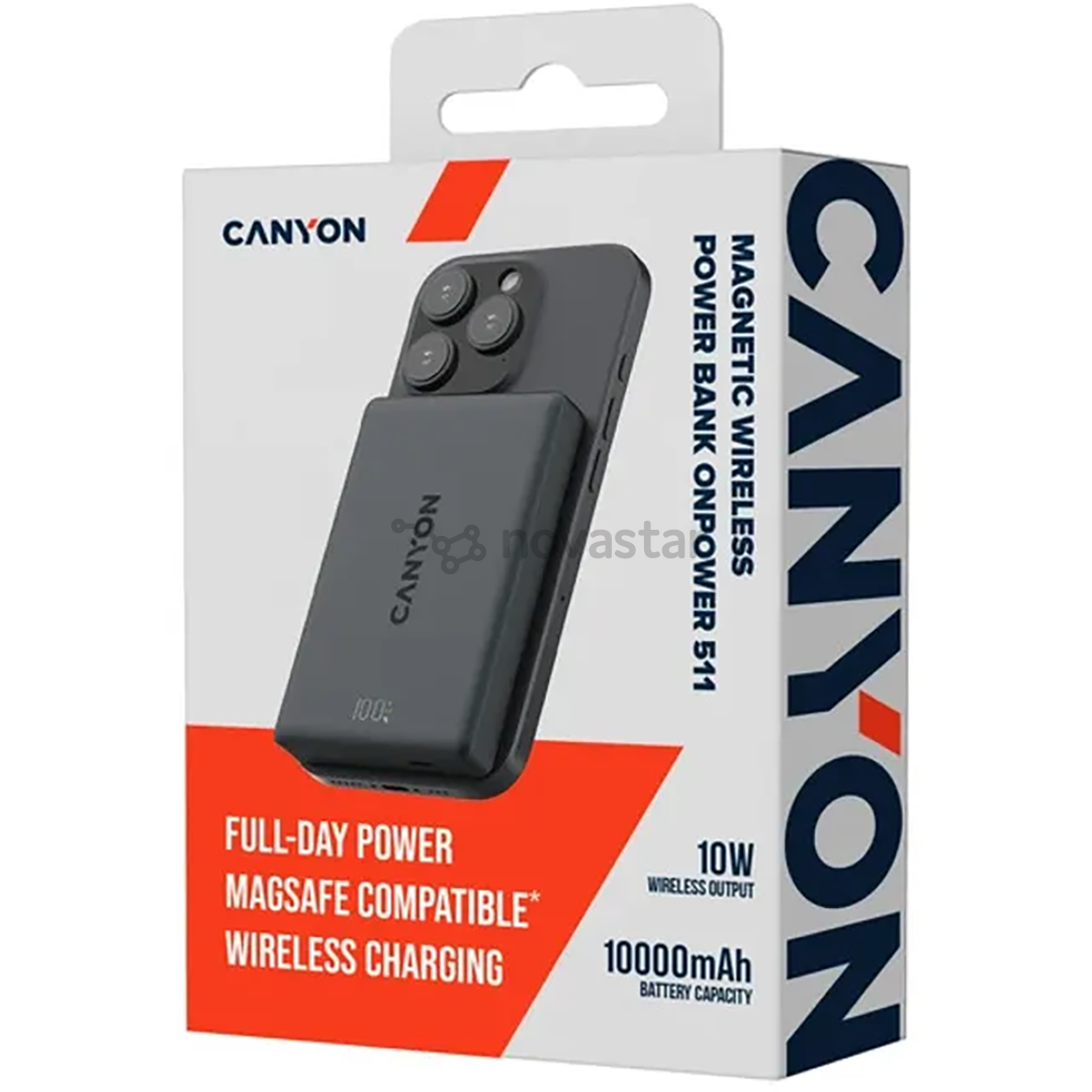 Canyon OnPower 511, 10000 mAh, interstellar black - Power bank