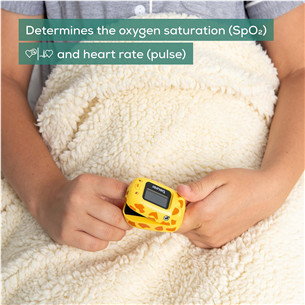 Beurer PO13 Kids, geltonas - Pulsoksimetras
