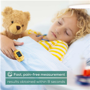 Beurer PO13 Kids, geltonas - Pulsoksimetras