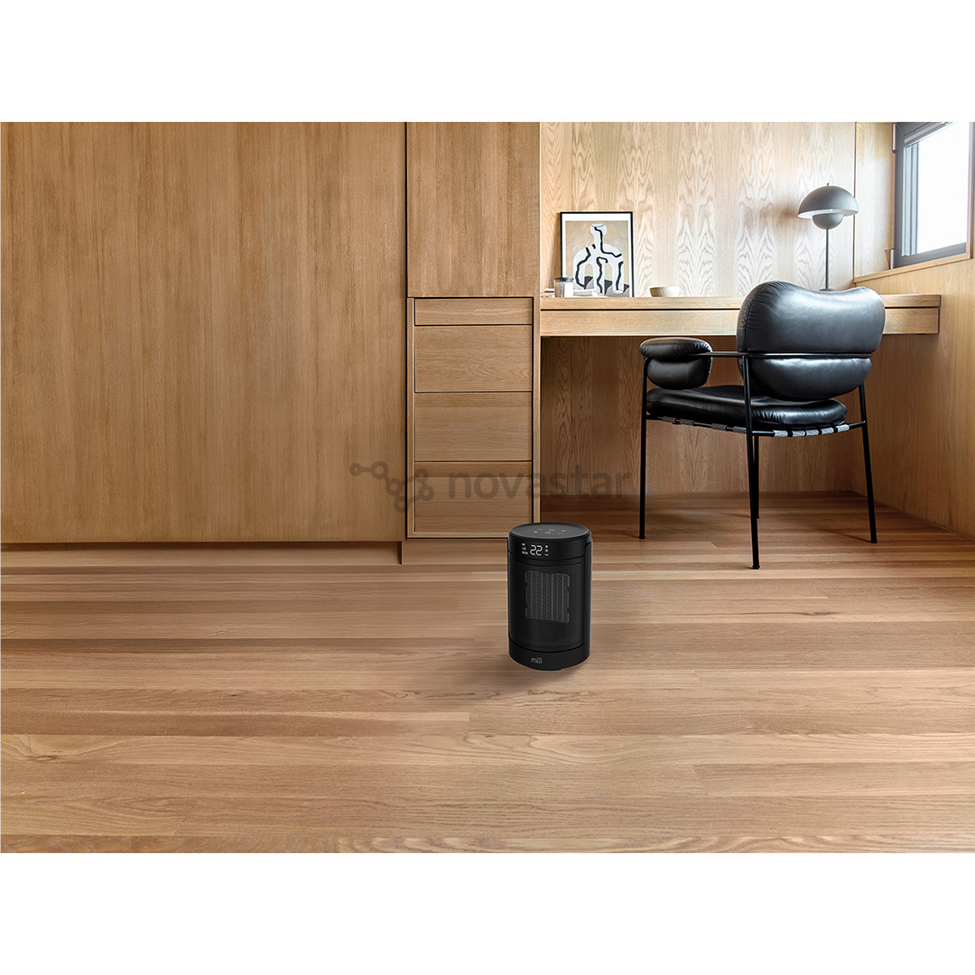 Mill, 1500 W, juodas - Keramikinis ventiliatorius-šildytuvas