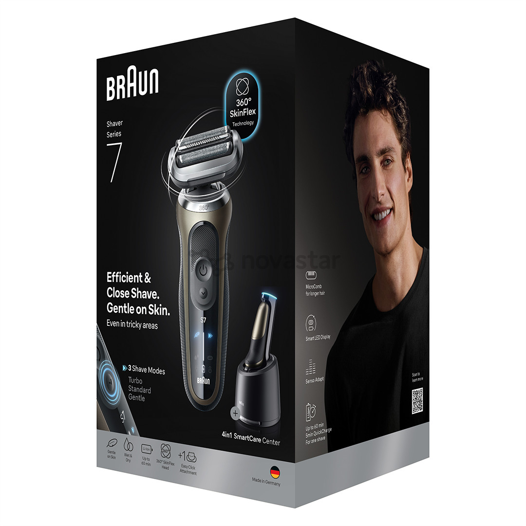 Braun Series 7, Wet & Dry, коричневый - Бритва