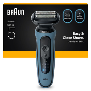 Braun Series 5, Wet & Dry, синий - Бритва 52-A1000S