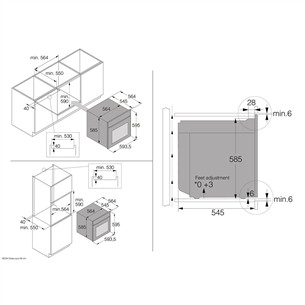 Asko, 71 L, pirolizė, juoda - Įmontuojama orkaitė