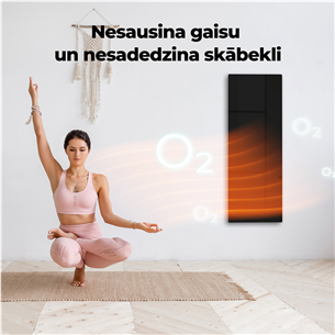 Aeno, 700 W, juodas - Išmanus elektrinis šildytuvas