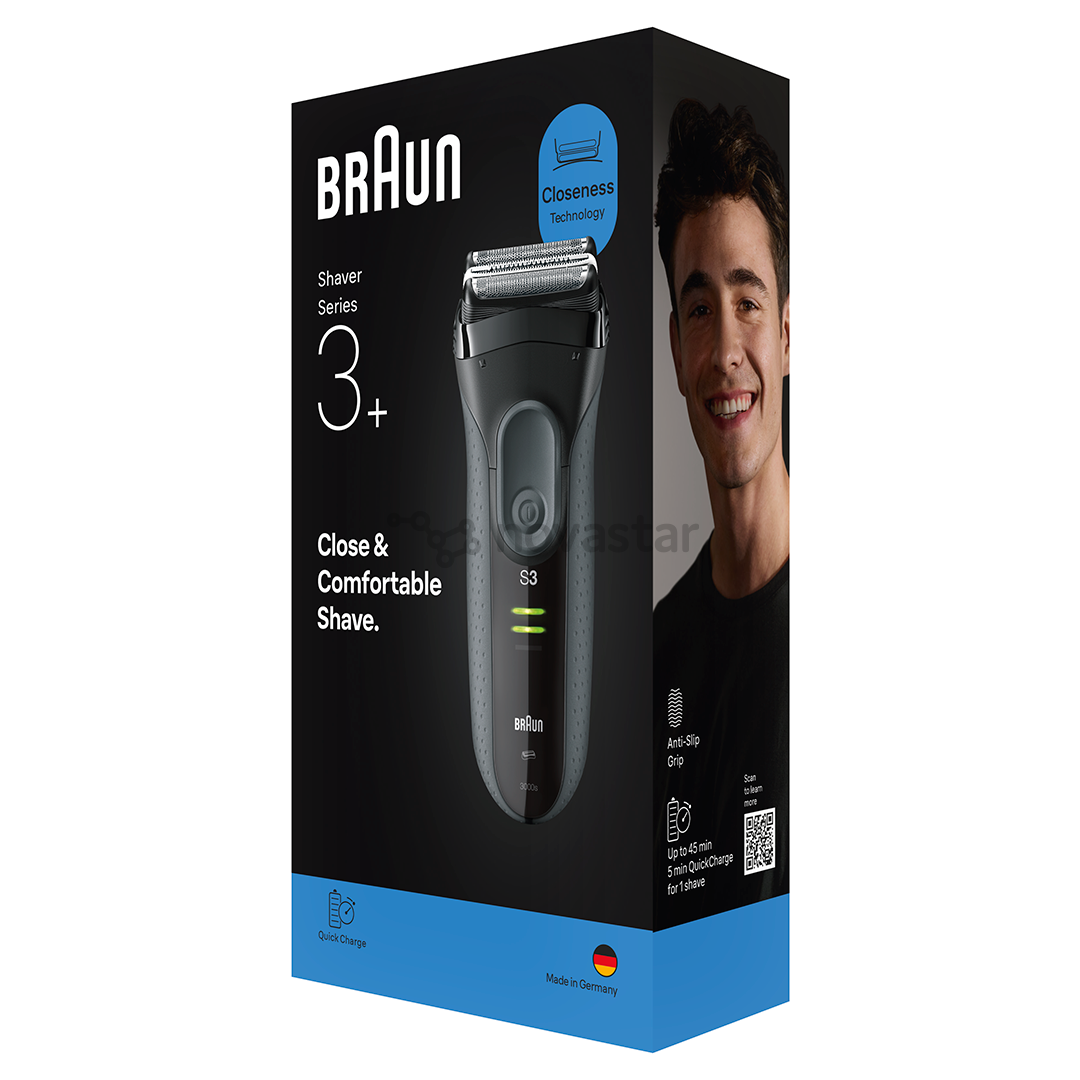 Braun Series 3+, серый - Бритва