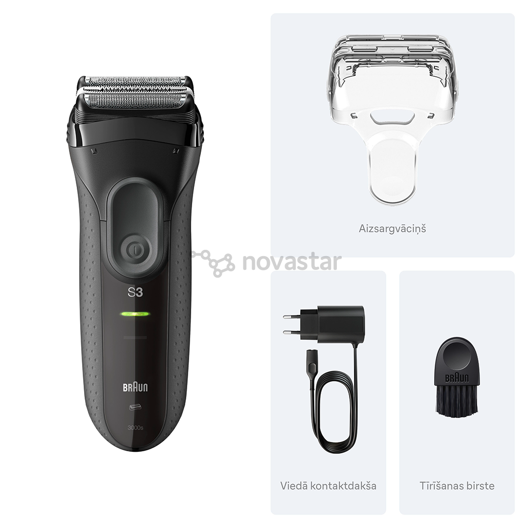 Braun Series 3+, серый - Бритва