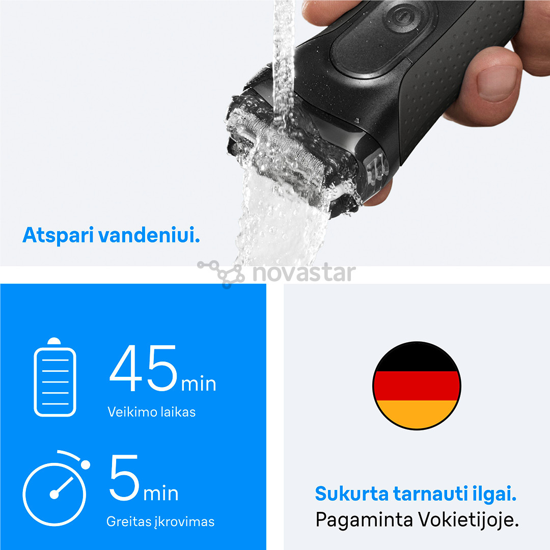 Braun Series 3+, grey - Shaver