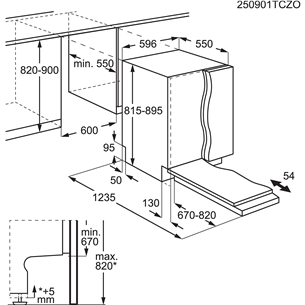 AEG 9000 Series, 14 place settings, width 59.6 cm - Built-in Dishwasher