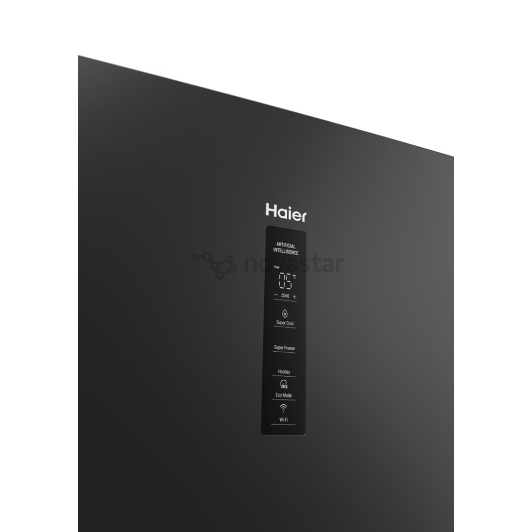 Haier 3D 60 Series 5, Total No Frost, 360 L, aukštis 185 cm, juodas - Šaldytuvas