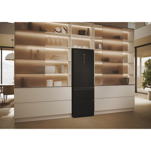 Haier 3D 60 Series 5, Total No Frost, 360 L, aukštis 185 cm, juodas - Šaldytuvas