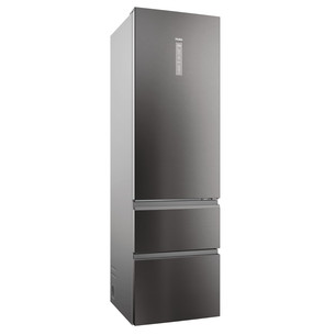 Haier 3D 60 Series 7, No Frost, 414 L, aukštis 205 cm, tamsaus nerūdijančio plieno - Šaldytuvas