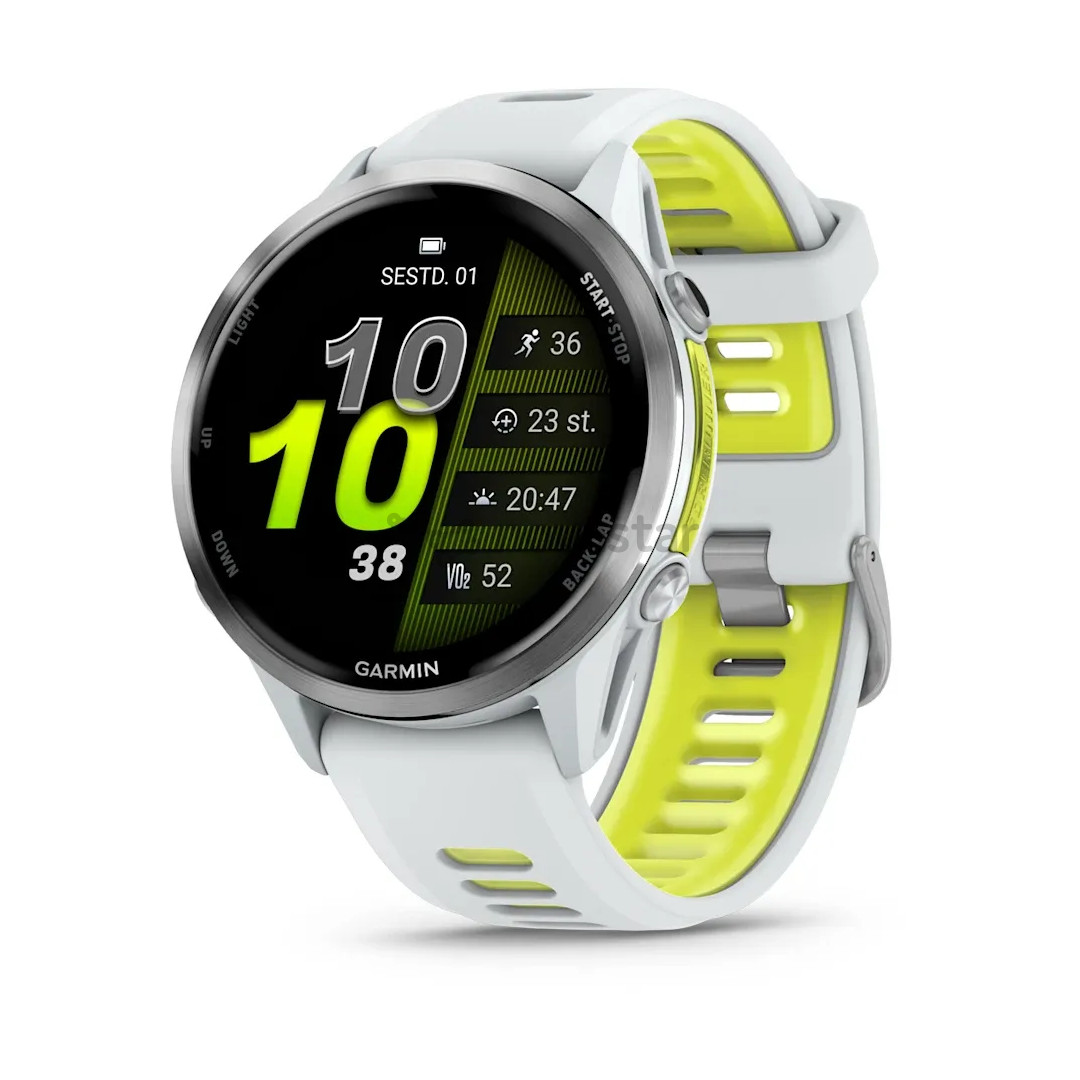 Garmin Forerunner 970, baltas/geltonas - Sportinis laikrodis