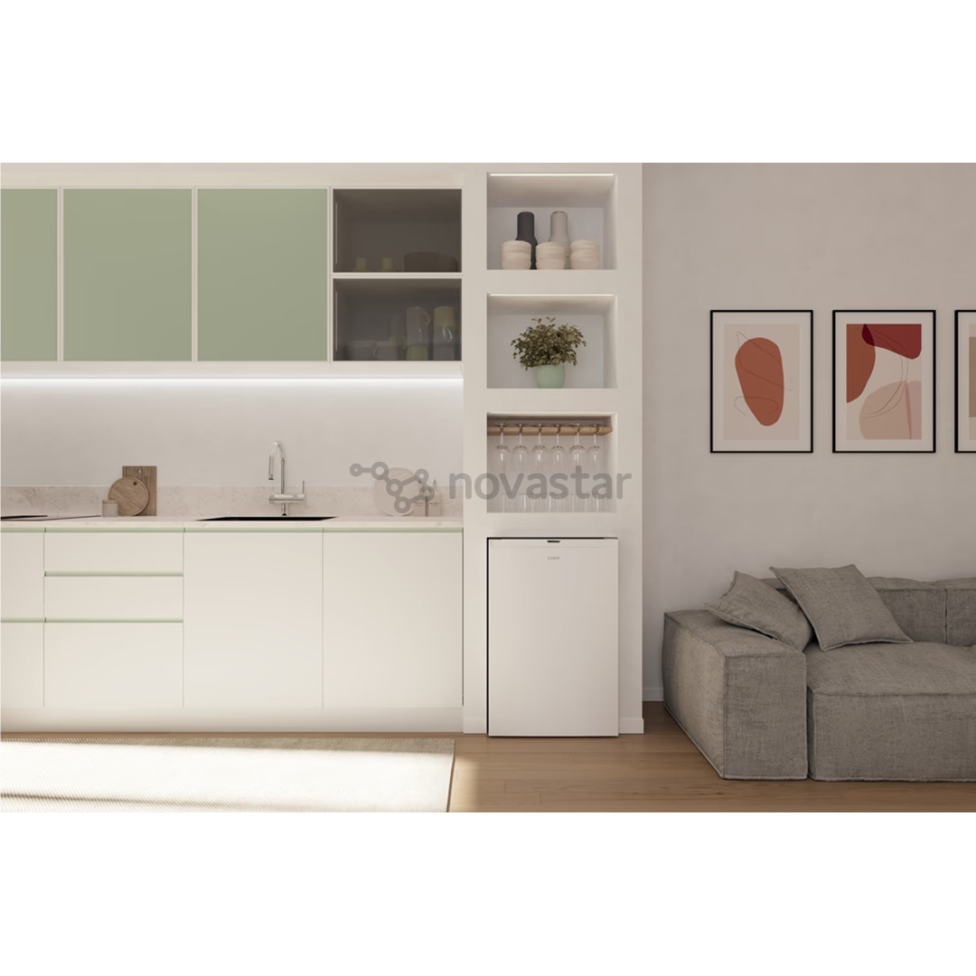 Candy City Mini Fridge 300, 114 L, aukštis 85 cm, baltas - Šaldytuvas