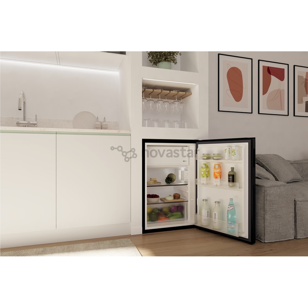 Candy City Mini Fridge 300, 114 L, aukštis 85 cm, juodas - Šaldytuvas