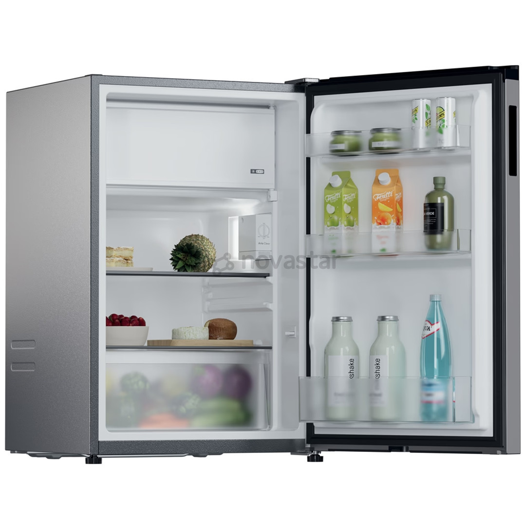 Candy City Mini Fridge 300, 114 л, высота 85 см, нерж. сталь - Холодильник