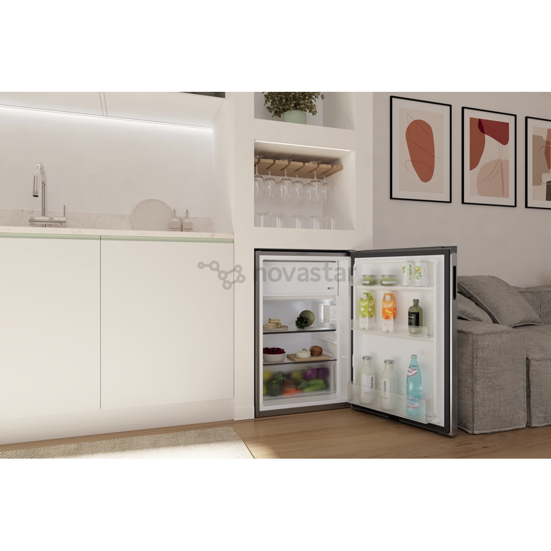 Candy City Mini Fridge 300, 114 л, высота 85 см, нерж. сталь - Холодильник