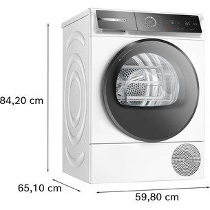 Bosch, Series 8, 9 kg, depth 61.3 cm - Clothes dryer