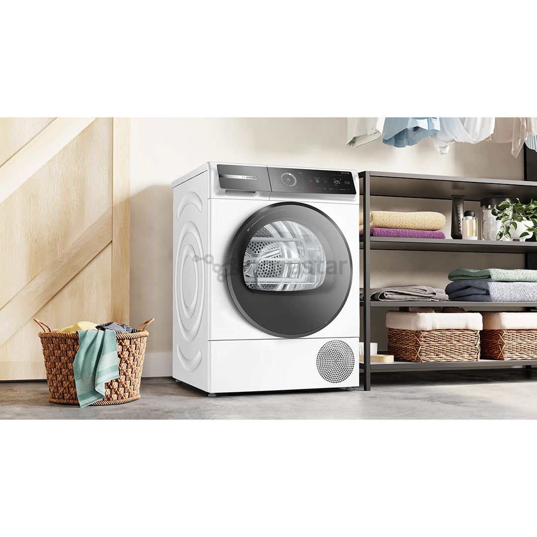 Bosch, Series 8, 9 kg, depth 61.3 cm - Clothes dryer