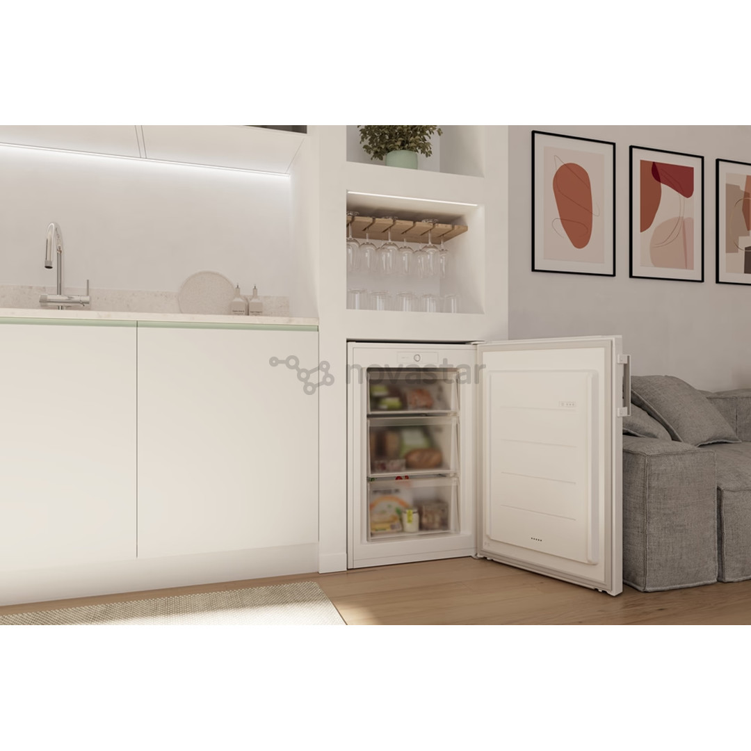 Candy City Mini Freezer 300, 90 L, aukštis 86 cm, baltas - Šaldiklis