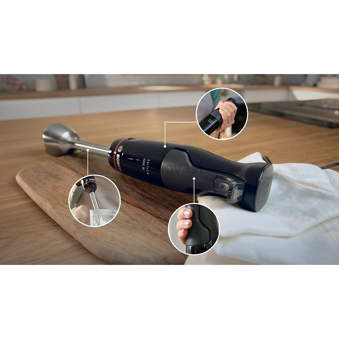 Bosch ErgoMaster, Series 4, 1000 W, juodas - Rankinis trintuvas