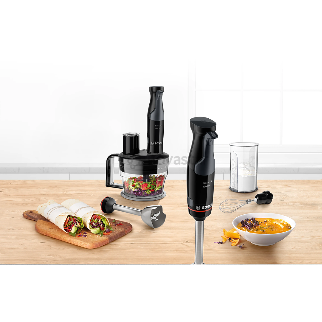 Bosch ErgoMaster, Series 4, 1000 W, black - Hand blender