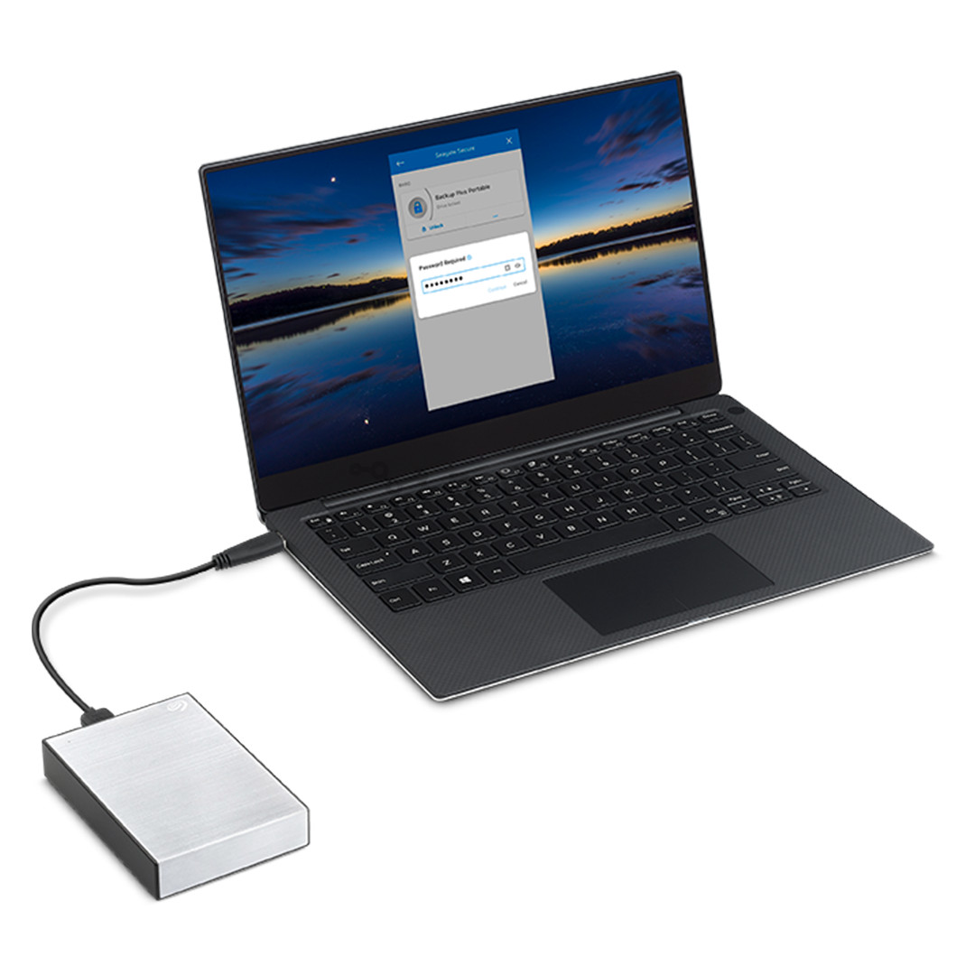 Seagate One Touch with Password, 1 TB, juodas - Išorinis kietasis diskas