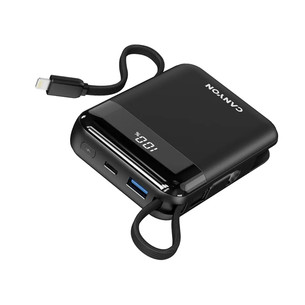 Canyon OnPower 104, 10000 mAh, juoda - Išorinė baterija