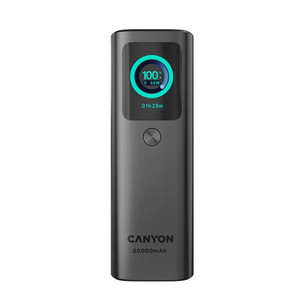 Canyon OnPower 265, 20000 mAh, juoda - Išorinė baterija CNS-CPB265DG