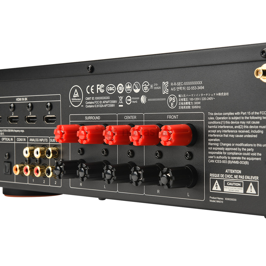 JBL MA510, 5.2, 8K, черный - Ресивер