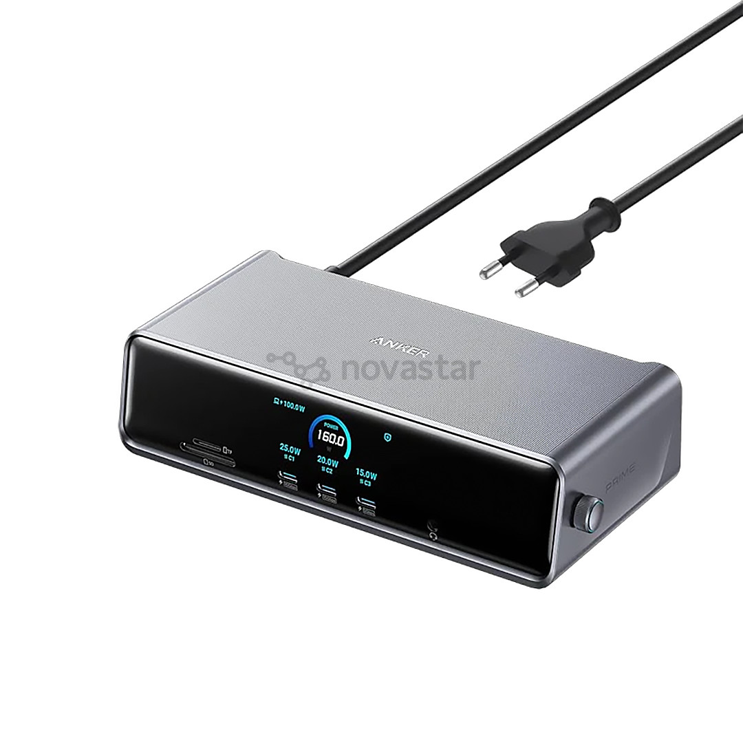 Anker Prime Triple Display, 140 W, pilka - Įkrovimo stotelė