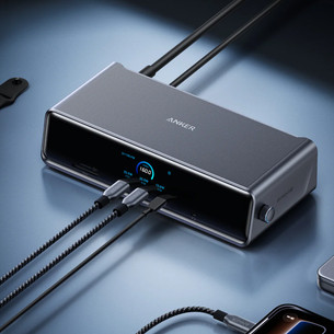 Anker Prime Triple Display, 140 W, pilka - Įkrovimo stotelė