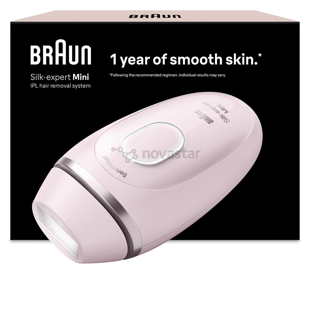 Braun Silk-expert Mini, rožinis - Fotoepiliatorius