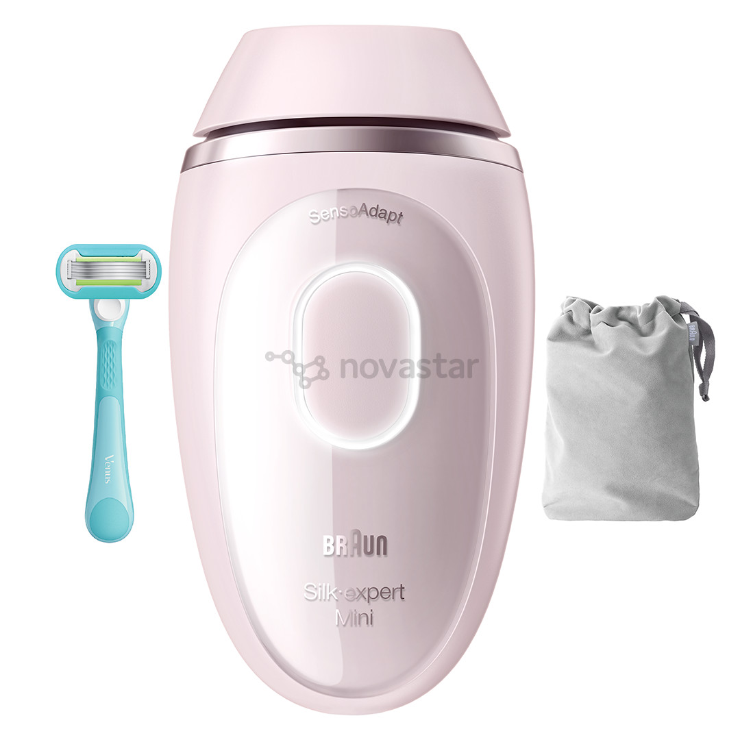 Braun Silk-expert Mini, розовый - Фотоэпилятор