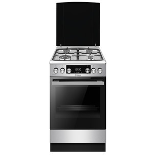 Hansa, 65 L, katalizė, plotis 50 cm, nerūdijančio plieno - Dujinė viryklė su elektrine orkaite
