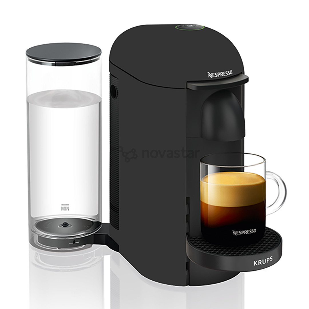 Krups Nespresso Vertuo Plus, matte black - Capsule coffee machine