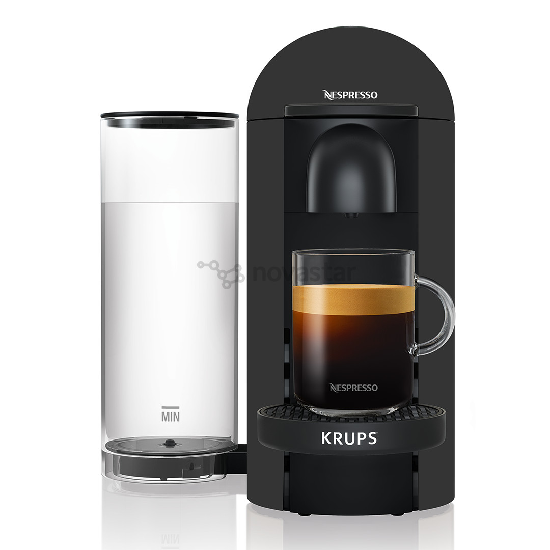 Krups Nespresso Vertuo Plus, matte black - Capsule coffee machine
