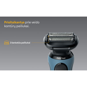 Braun Series 5, Wet & Dry, синий - Бритва