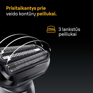 Braun Series 5, Wet & Dry, синий - Бритва