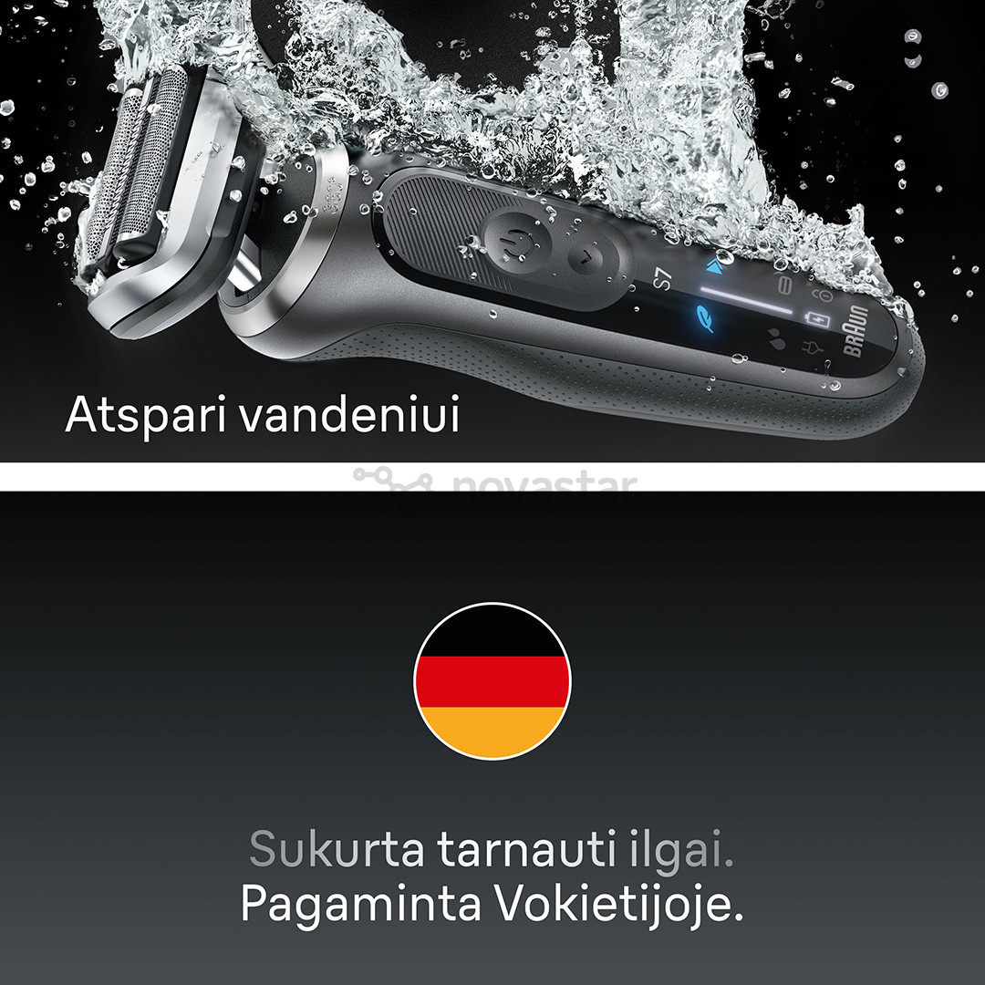 Braun, Series 7, Wet & Dry, серый - Бритва