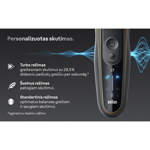 Braun Series 7, wet & dry, ruda - Barzdaskutė