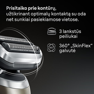 Braun Series 7, wet & dry, ruda - Barzdaskutė