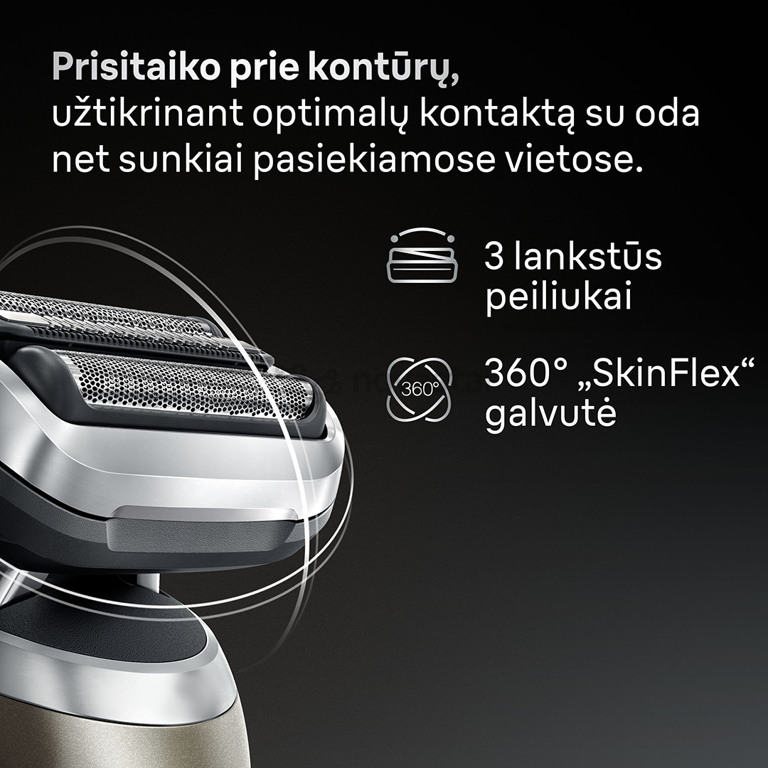 Braun Series 7, wet & dry, ruda - Barzdaskutė