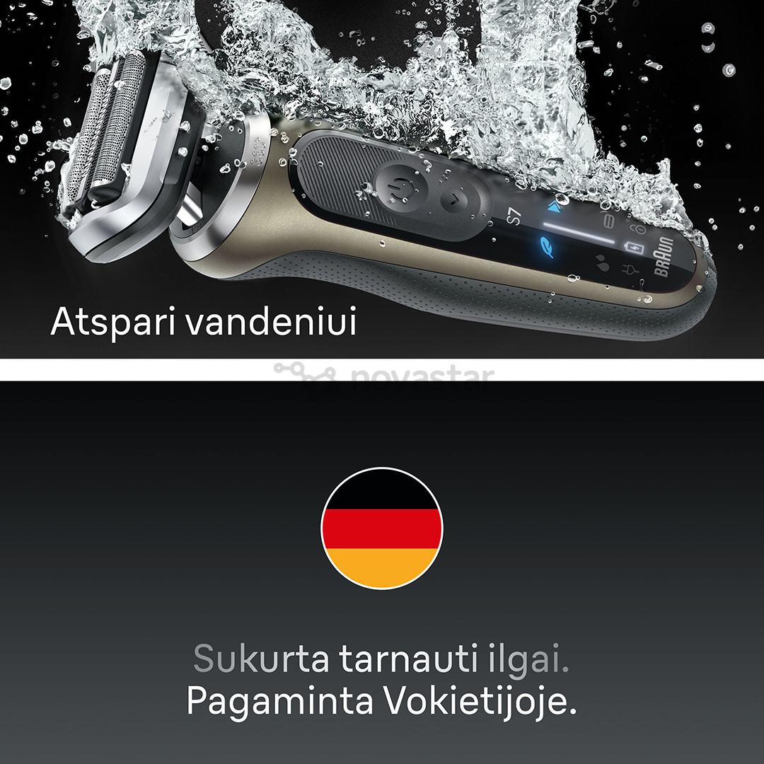 Braun Series 7, wet & dry, ruda - Barzdaskutė