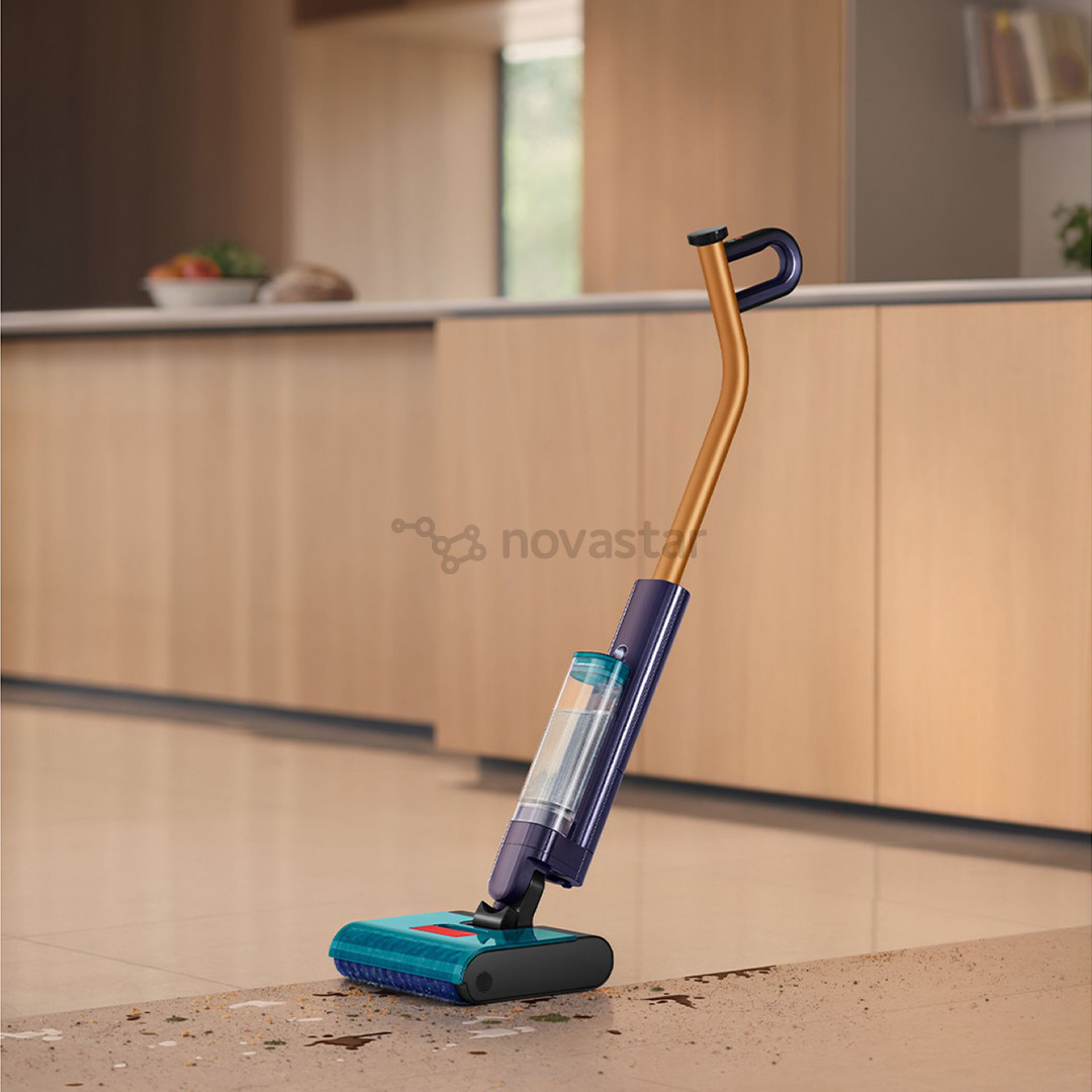 Dyson WR03 Clean + Wash Hygiene, сухая и влажная уборка, синий/медный - Беспроводной пылесос для твердых полов