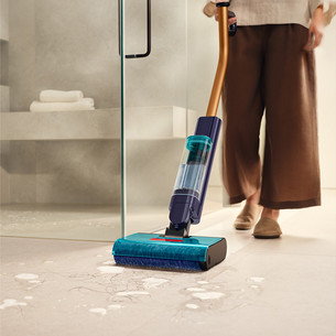 Dyson WR03 Clean + Wash Hygiene, сухая и влажная уборка, синий/медный - Беспроводной пылесос для твердых полов