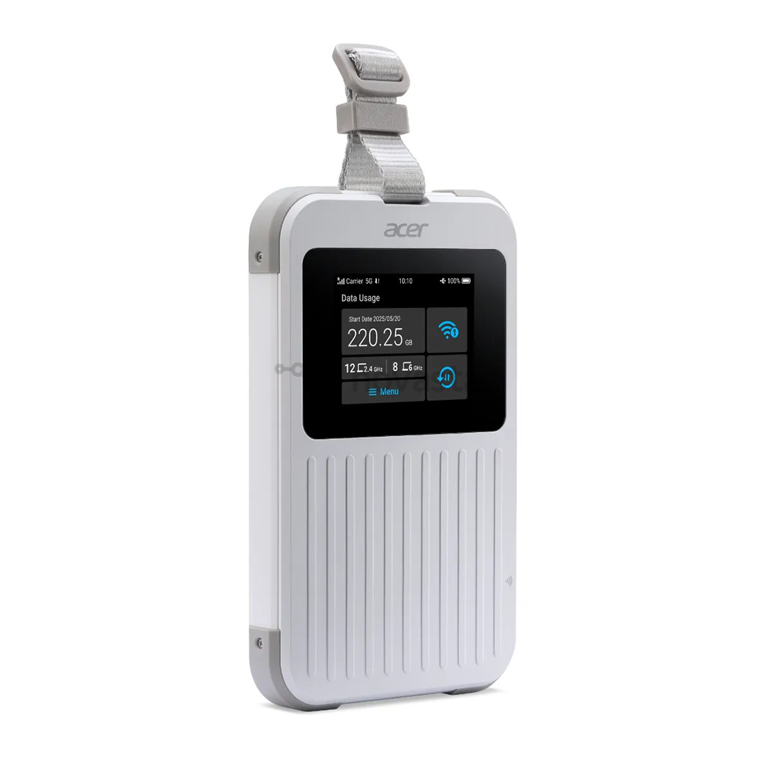 Acer Connect M6E 5G Mobile WiFi, 8000mAh, light grey - Wi-Fi Router