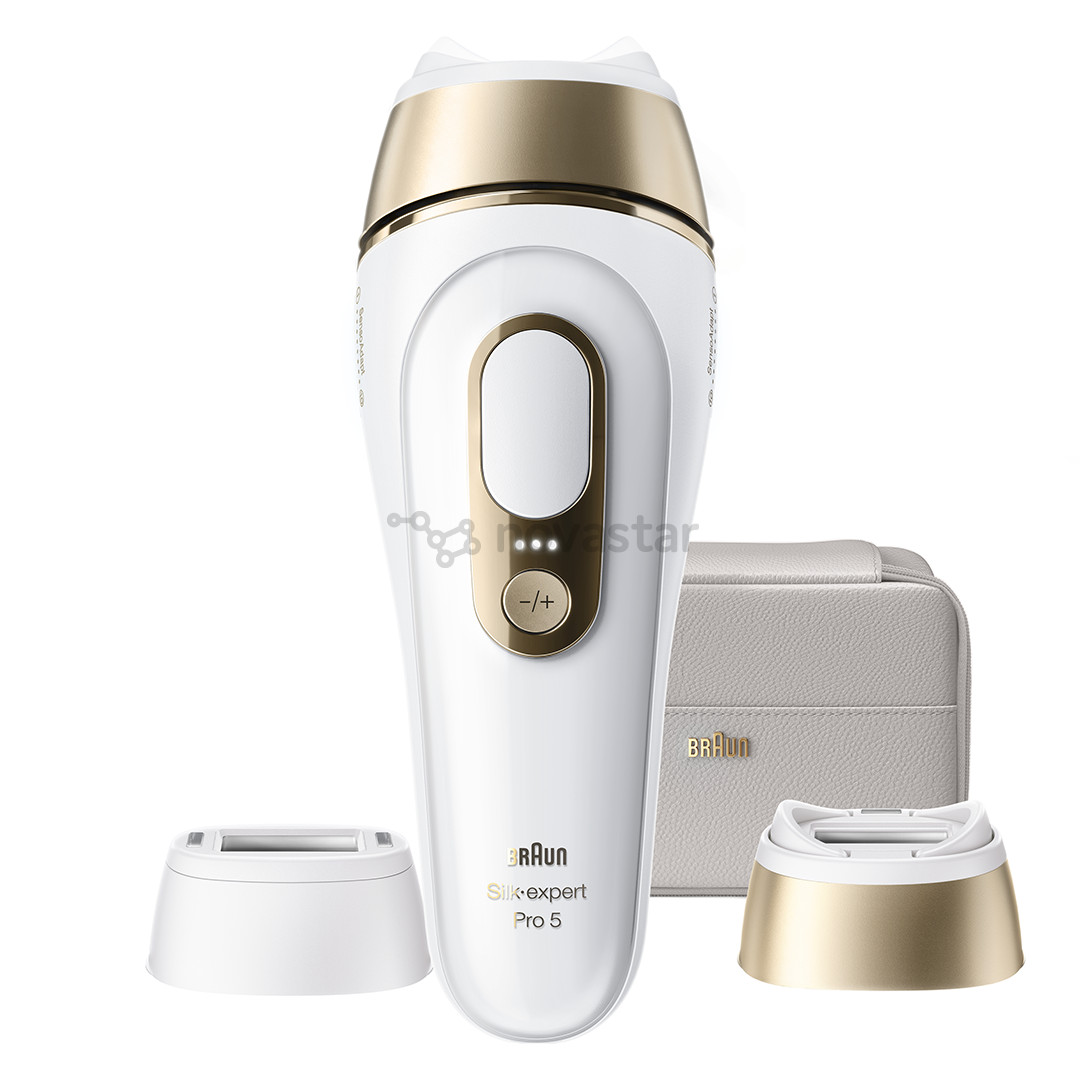 Braun Silk-expert Pro 5, белый/золотистый - Фотоэпилятор
