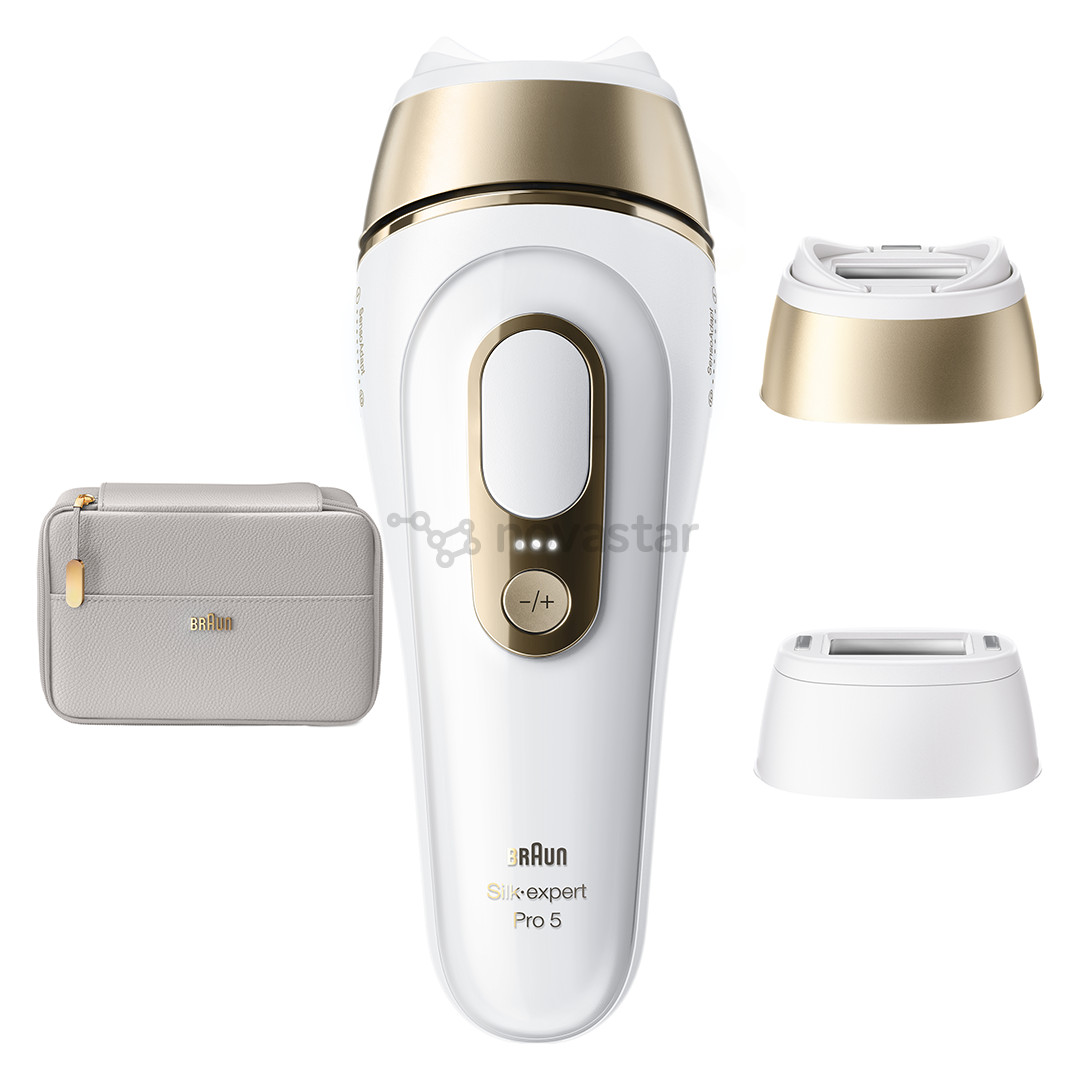 Braun Silk-expert Pro 5, белый/золотистый - Фотоэпилятор