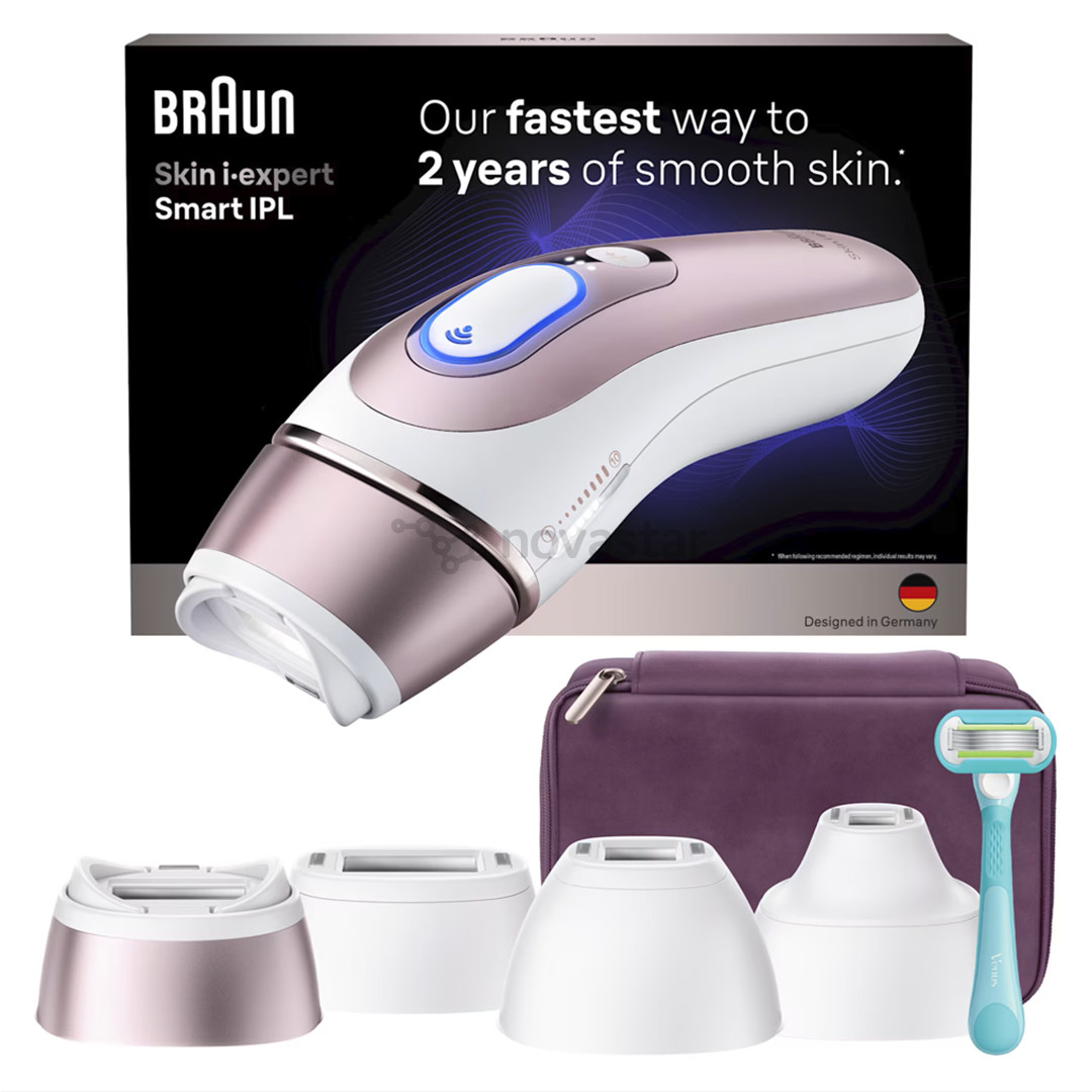Braun Skin i·expert, baltas/rožinis - Fotoepiliatorius