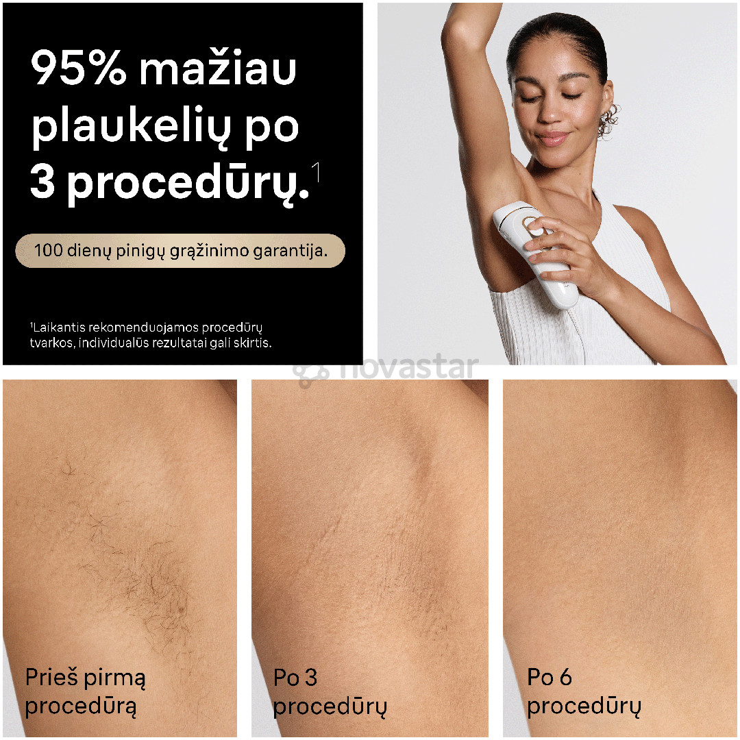 Braun Silk-expert Pro 5, белый/золотистый - Фотоэпилятор